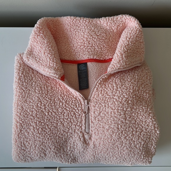 Champion fuzzy pink sweatshirt half zip - Picture 4 of 9